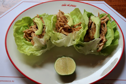 Tacos de Lechuga con Pavo